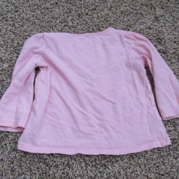 Jumping Beans T Shirt Girls Size 18M Pink Black Long Sleeve Dog Pullover Top Tee - Picture 4 of 4